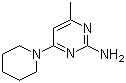 结构式 CAS# 91717-22-5, 2-氨基-4-哌啶基-6-甲基嘧啶