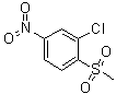 structure of CAS# 91842-77-2, 3-Chloro-4-(methylsulfonyl)nitrobenzene;2-Chloro-1-(methylsulfonyl)-4-nitrobenzene