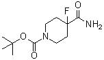 结构式 CAS# 918431-92-2, 4-氨基甲酰基-4-氟哌啶-1-羧酸叔丁酯