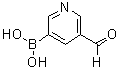 structure of CAS# 919347-69-6, (5-Formylpyridin-3-yl)boronic acid