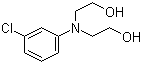 结构式 CAS# 92-00-2, 3-氯-N,N-二(2-羟基乙基)苯胺; 间氯双羟乙基苯胺