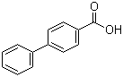 structure of CAS# 92-92-2, 4-Biphenylcarboxylic acid;Biphenyl-4-carboxylic acid; 4-Phenylbenzoic acid