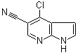 结构式 CAS# 920966-02-5, 4-氯-1H-吡咯并[2,3-b]吡啶-5-甲腈