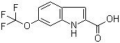 structure of CAS# 923259-70-5, 6-Trifluoromethoxy-1H-indole-2-carboxylic acid