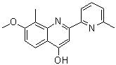 structure of CAS# 923604-92-6, 7-Methoxy-8-methyl-2-(6-methyl-2-pyridinyl)-4-quinolinol;7-Methoxy-8-methyl-2-(6-methylpyridin-2-yl)quinolin-4-ol