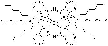 structure of CAS# 92396-89-9, Silicon(IV) phthalocyanine bis(trihexylsilyloxide)