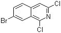 structure of CAS# 924271-40-9, 7-Bromo-1,3-dichloroisoquinoline