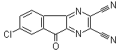 结构式 CAS# 924296-39-9, 7-氯-9-氧代-9H-茚并[1,2-b]吡嗪-2,3-二甲腈