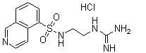 structure of CAS# 92564-34-6, HA 1004 hydrochloride;N-[2-[(Aminoiminomethyl)amino]ethyl]-5-isoquinolinesulfonamide monohydrochloride