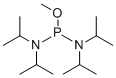structure of CAS# 92611-10-4, Methyl tetraisopropylphosphorodiamidite;N-[[di(propan-2-yl)amino]-methoxyphosphanyl]-N-propan-2-ylpropan-2-amine
