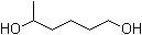 structure of CAS# 928-40-5, 1,5-Hexanediol;1,5-Dihydroxyhexane; 1-Methyl-1,5-pentanediol; Hexane-2,6-diol
