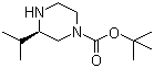 结构式 CAS# 928025-63-2, (R)-1-叔丁氧羰基-3-异丙基哌嗪