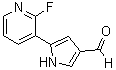 structure of CAS# 928325-26-2, 5-(2-Fluoro-3-pyridinyl)-1H-pyrrole-3-carboxaldehyde;5-(2-Fluoropyridin-3-yl)-1H-pyrrole-3-carboxaldehyde