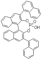 structure of CAS# 929097-93-8, (11bS)-4-Hydroxy-2,6-di-1-naphthalenyl-dinaphtho[2,1-d:1',2'-f][1,3,2]dioxaphosphepin 4-oxide