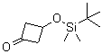 结构式 CAS# 929913-18-8, 3-[(叔丁基二甲基硅烷基)氧基]环丁酮