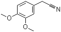 structure of CAS# 93-17-4, (3,4-Dimethoxyphenyl)acetonitrile;3,4-Dimethoxybenzyl cyanide; Homoveratronitrile; Veratryl cyanide