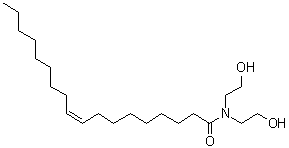 (9Z)-N,N-Bis(2-hydroxyethyl)-9-octadecenamide molecular structure (CAS 93-83-4)