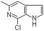 结构式 CAS# 930790-43-5, 7-氯-5-甲基-1H-吡咯并[2,3-c]吡啶