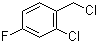 结构式 CAS# 93286-22-7, 2-氯-4-氟苄氯; 2-氯-4-氟苯甲基氯