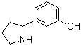 结构式 CAS# 933733-36-9, 3-(吡咯烷-2-基)苯酚
