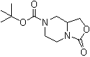 structure of CAS# 935544-47-1, Tetrahydro-3-oxo-3H-oxazolo[3,4-a]pyrazine-7(1H)-carboxylic acid 1,1-dimethylethyl ester