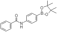 structure of CAS# 935660-75-6, [4-(Benzoylamino)phenyl]boronic acid pinacol ester;N-[4-(4,4,5,5-Tetramethyl-1,3,2-dioxaborolan-2-yl)phenyl]benzamide