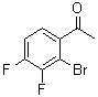结构式 CAS# 936846-32-1, 2'-溴-3',4'-二氟苯乙酮