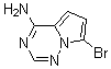 结构式 CAS# 937046-98-5, 7-溴吡咯并[2,1-f][1,2,4]三嗪-4-胺