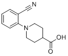 结构式 CAS# 937601-79-1, 1-(2-氰基苯基)哌啶-4-羧酸