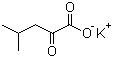 结构式 CAS# 93778-31-5, 4-甲基-2-氧代戊酸钾