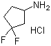 结构式 CAS# 939398-48-8, 3,3-二氟环戊胺盐酸盐
