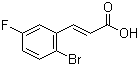 结构式 CAS# 939410-87-4, (2E)-3-(2-溴-5-氟苯基)-2-丙烯酸
