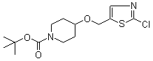 4-[(2-Chloro-5-thiazolyl)methoxy]-1-piperidinecarboxylic acid tert-butyl ester molecular structure (CAS 939986-56-8)