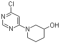 结构式 CAS# 939986-73-9, 1-(6-氯-4-嘧啶基)-3-哌啶醇