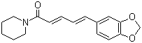structure of CAS# 94-62-2, Piperine;(E,E)-1-[5-(1,3-Benzodioxol-5-yl)-1-oxo-2,4-pentadienyl]-piperidine