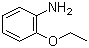 结构式 CAS# 94-70-2, 邻氨基苯乙醚; 2-氨基苯乙醚; 邻乙氧基苯胺