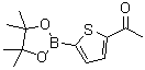 结构式 CAS# 942070-32-8, 2-(5-乙酰基噻吩-2-基)-4,4,5,5-四甲基-1,3,2-二氧硼杂环戊烷