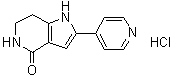 结构式 CAS# 942425-68-5, 1,5,6,7-四氢-2-(4-吡啶基)-4H-吡咯并[3,2-c]吡啶-4-酮盐酸盐