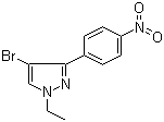 结构式 CAS# 942920-12-9, 4-溴-1-乙基-3-(4-硝基苯基)-1H-吡唑