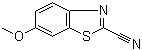 structure of CAS# 943-03-3, 2-Cyano-6-methoxybenzothiazole;6-Methoxy-2-benzothiazolecarbonitrile