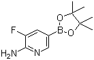 结构式 CAS# 944401-75-6, 3-氟-2-氨基吡啶-5-硼酸频哪醇酯