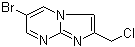 structure of CAS# 944896-76-8, 6-Bromo-2-(chloromethyl)imidazo[1,2-a]pyrimidine