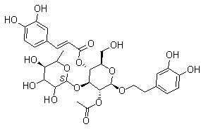 结构式 CAS# 94492-24-7, 2'-乙酰毛蕊花糖苷