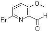 结构式 CAS# 945954-95-0, 6-溴-3-甲氧基吡啶-2-甲醛