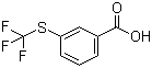 结构式 CAS# 946-65-6, 3-(三氟甲硫基)苯甲酸; 间三氟甲硫基苯甲酸