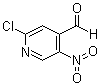 结构式 CAS# 946136-72-7, 2-氯-5-硝基-4-吡啶甲醛