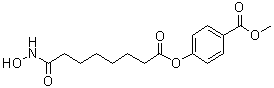 structure of CAS# 946150-57-8, Remetinostat;4-[[8-(Hydroxyamino)-1,8-dioxooctyl]oxy]benzoic acid methyl ester; SHP 141