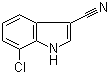 结构式 CAS# 948015-64-3, 7-氯-1H-吲哚-3-甲腈