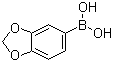 structure of CAS# 94839-07-3, 3,4-Methylenedioxyphenylboronic acid;3,4-(Methylenedioxy)phenylboronic acid; 1,3-Benzodioxol-5-ylboronic acid