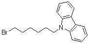结构式 CAS# 94847-10-6, 9-(6-溴己基)-9H-咔唑